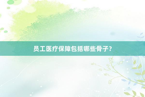 员工医疗保障包括哪些骨子？