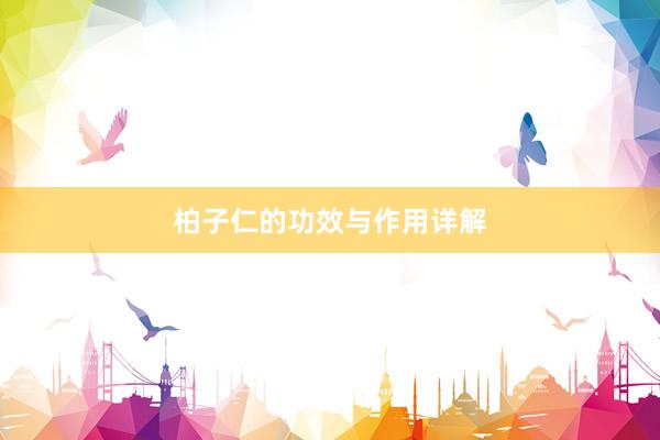 柏子仁的功效与作用详解